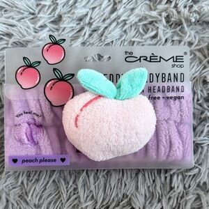 The Crème Shop Peach Headband - Pink and Purple